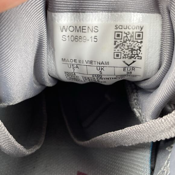 Saucony Endorphin Shift 2 Women’s 7 Grey Pink Road Track Running Trainer Sneaker - Picture 9 of 9